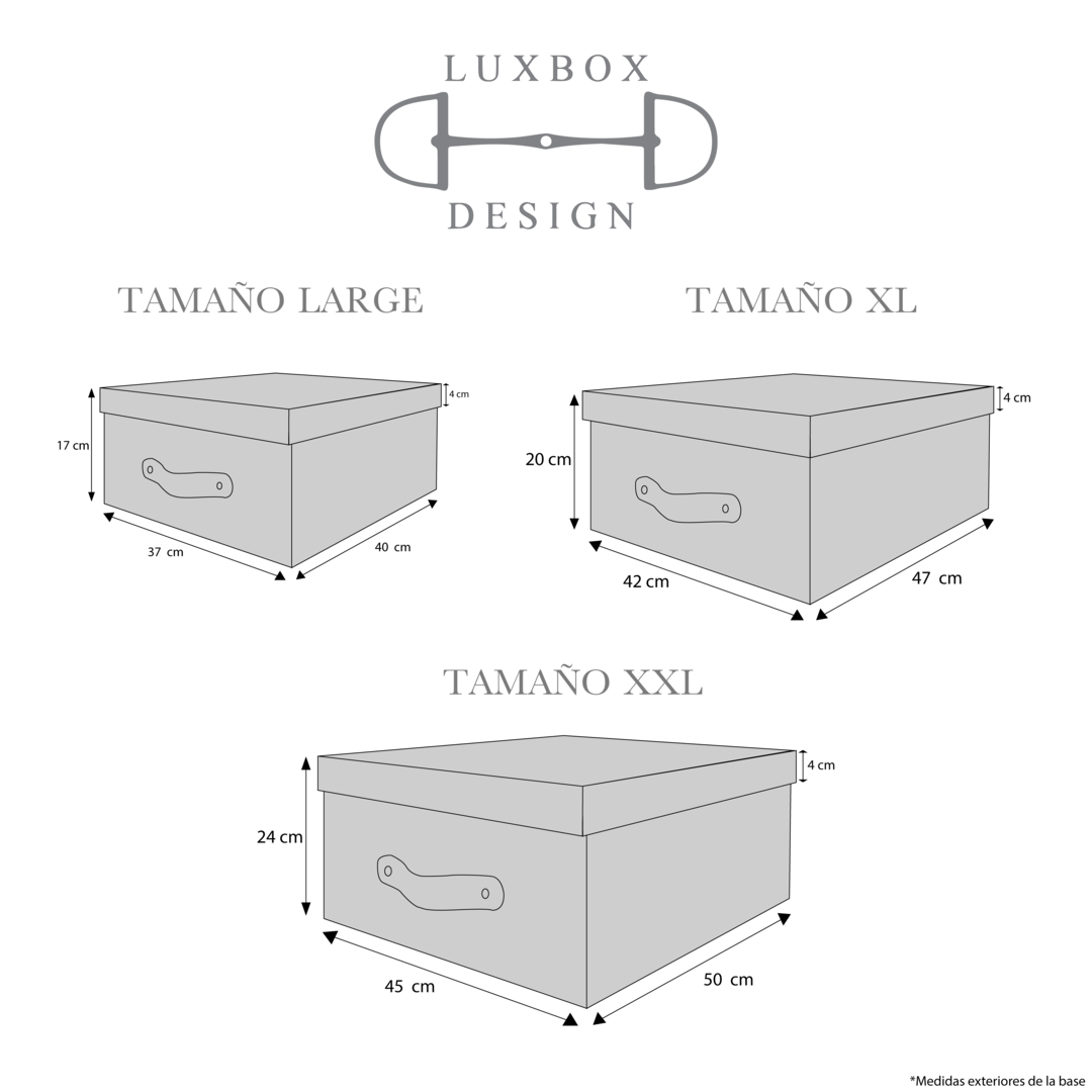 Pairs Caja Decorativa Organizadora Cafe Soft Touch 2 piezas