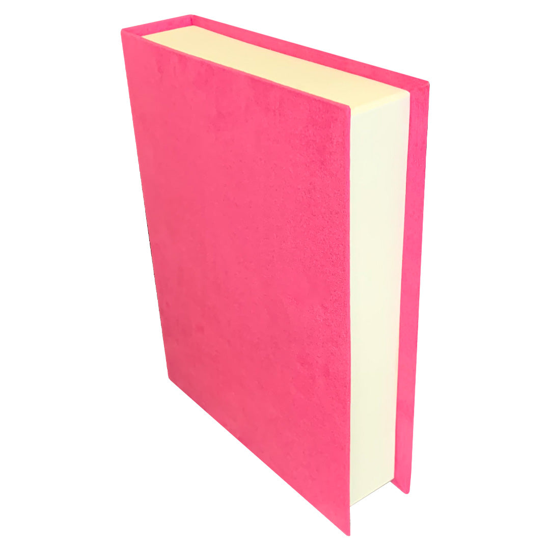 Par de Libros Decorativos color Rosa con cierre imantado