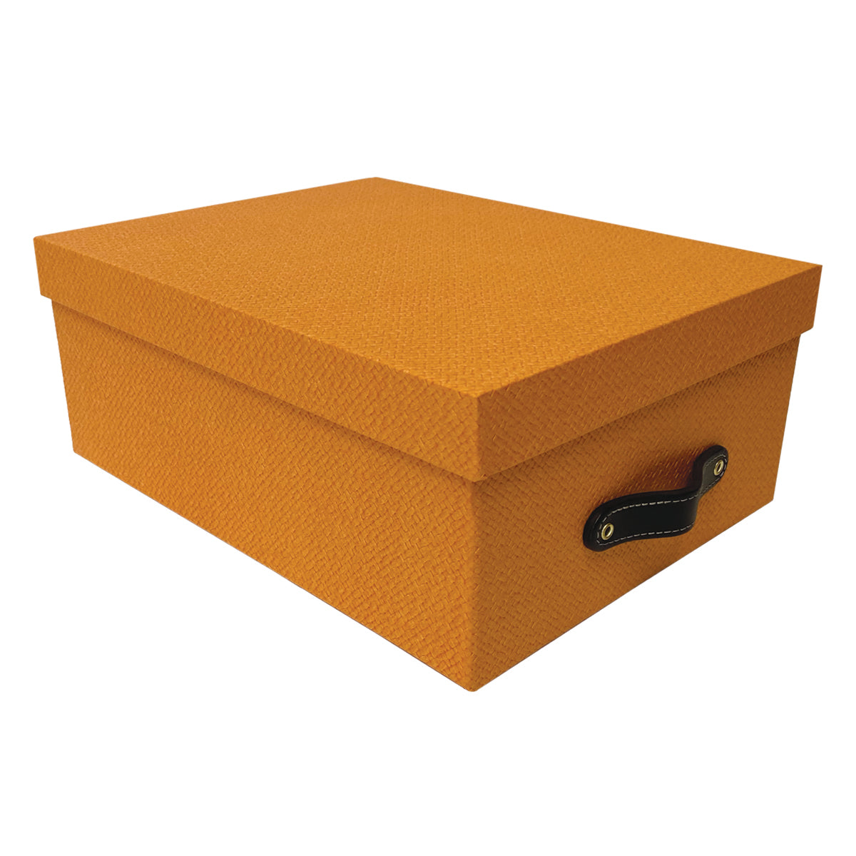 Cajas Organizadoras Decorativas Knitted Naranja Kit de 4 Piezas