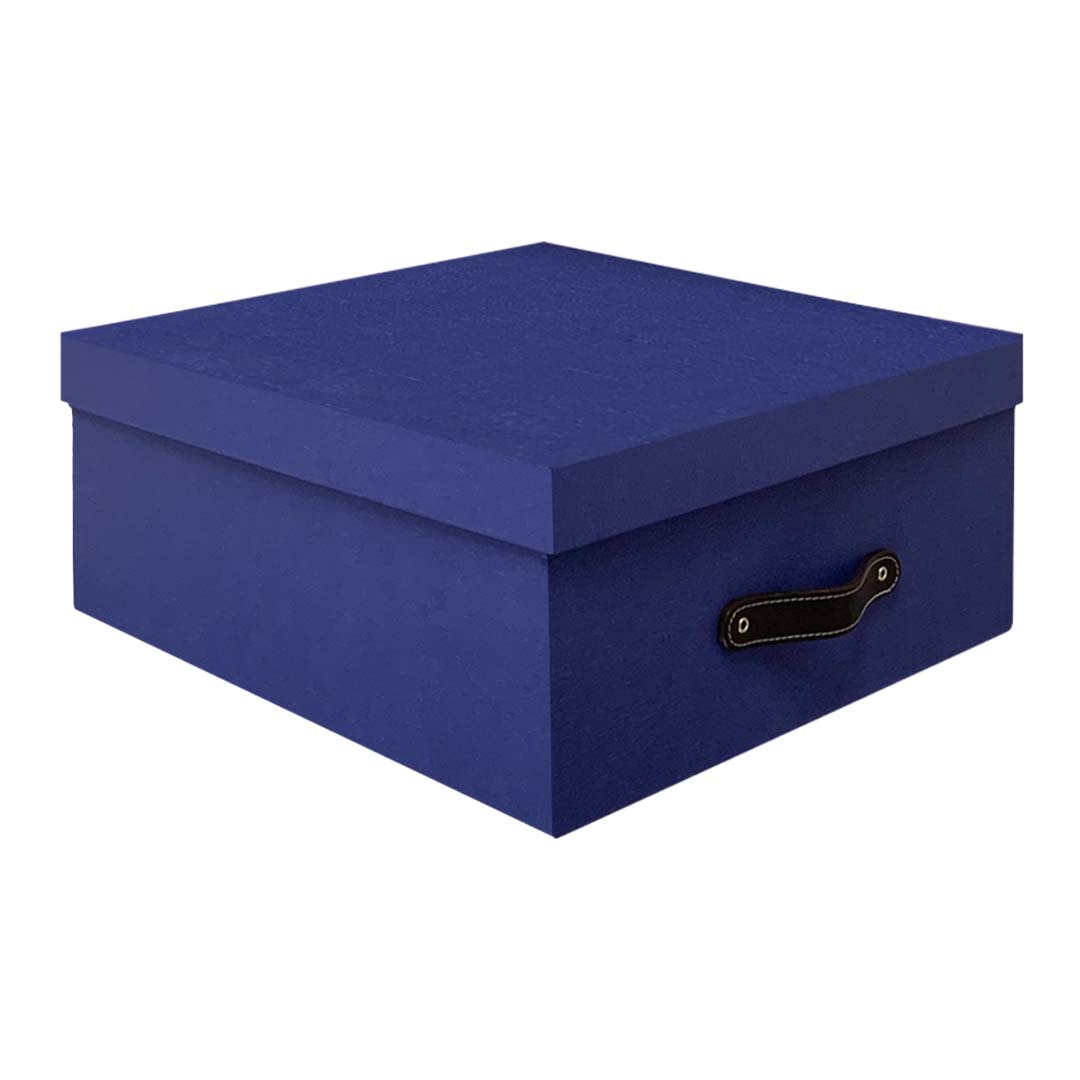 Pairs Caja Decorativa Organizadora Azul Zafiro 2 piezas